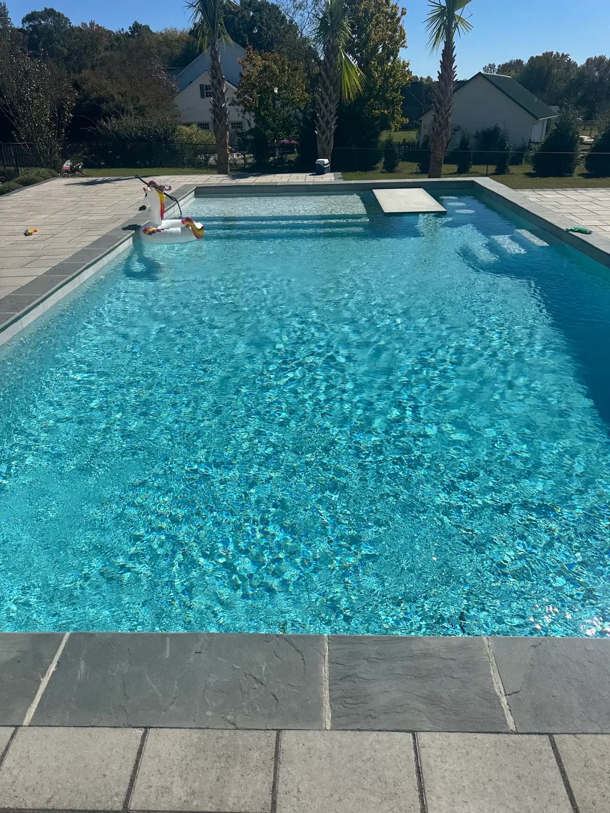 Custom gunite pool in Monroe, NC, view 5
