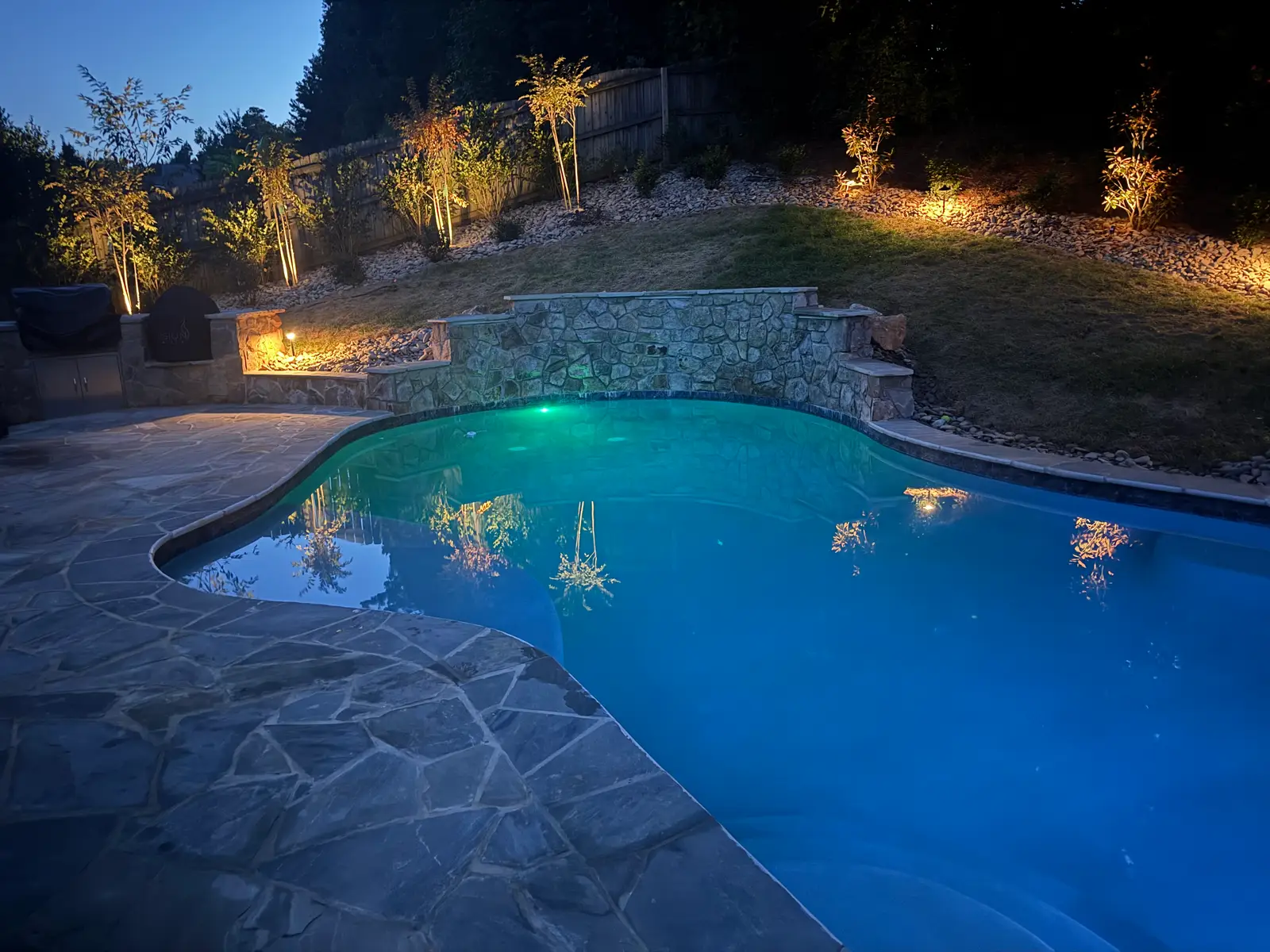 Custom gunite pool in Charlotte, NC built by Aqua Pools & Outdoor Living