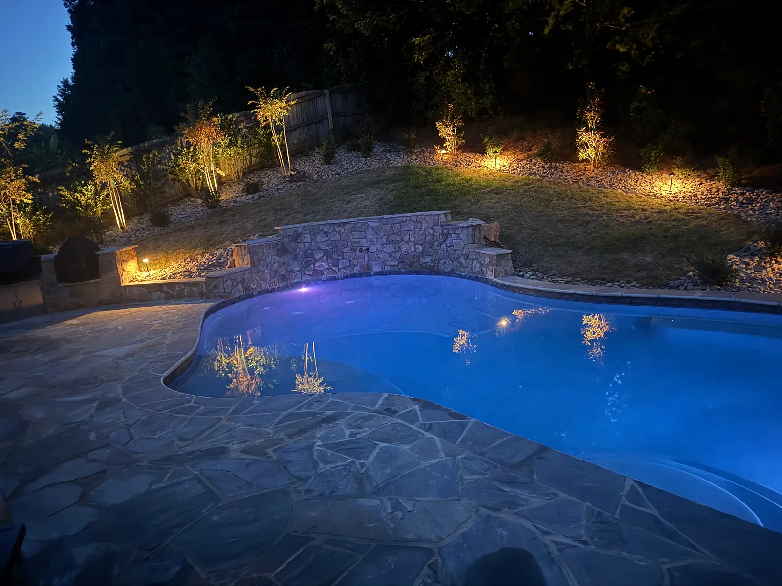 Custom gunite pool in Charlotte, NC, view 2