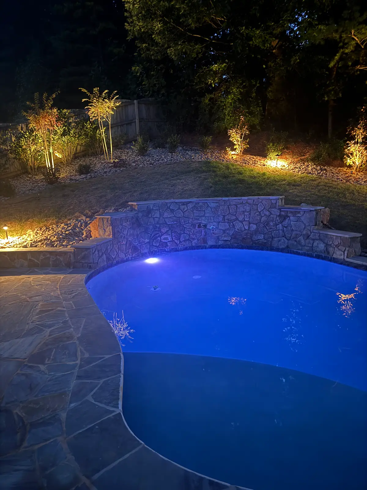 Custom gunite pool in Charlotte, NC, view 3