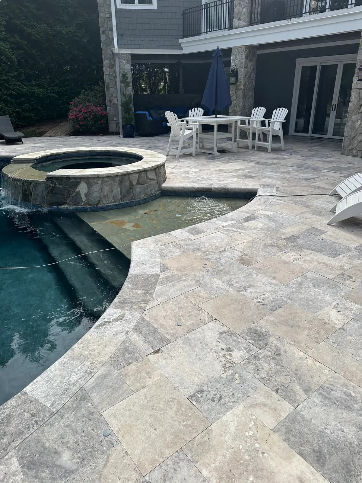 Lagoon-style pool in Cornelius, NC, view 2