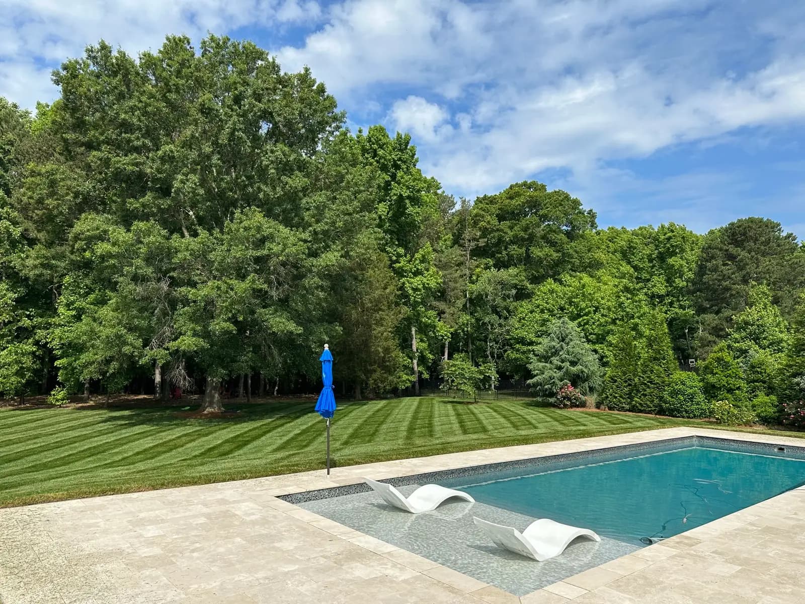 Landscape planting in Waxhaw, NC built by Aqua Pools & Outdoor Living