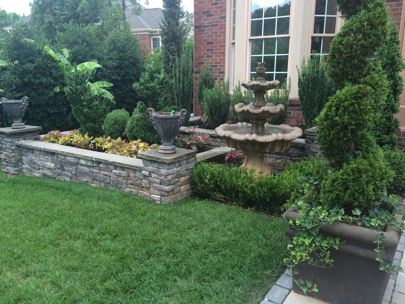 Landscape planting 06 near Charlotte, NC built by Aqua Pools & Outdoor Living