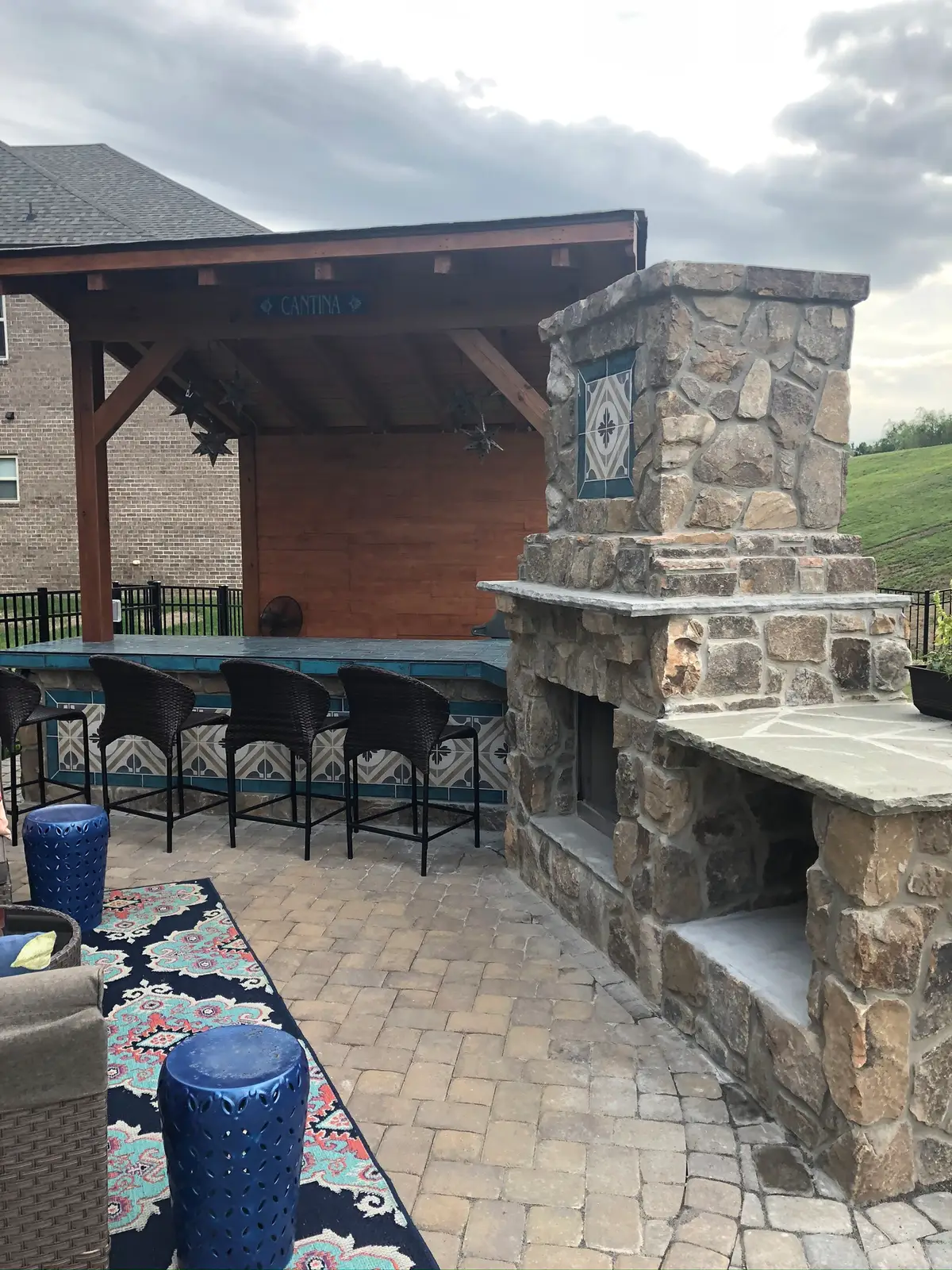 Outdoor kitchen in Fort Mill, SC, view 2