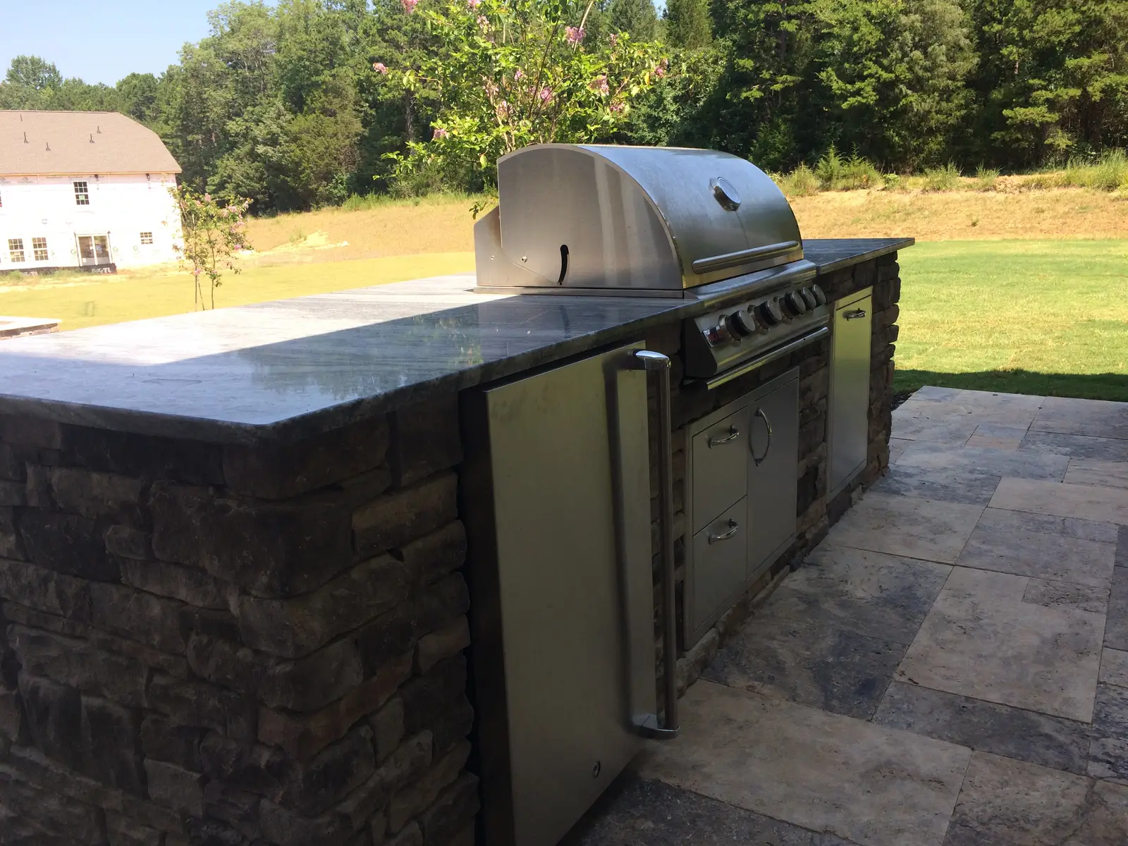 Outdoor kitchen in Davidson, NC, view 2