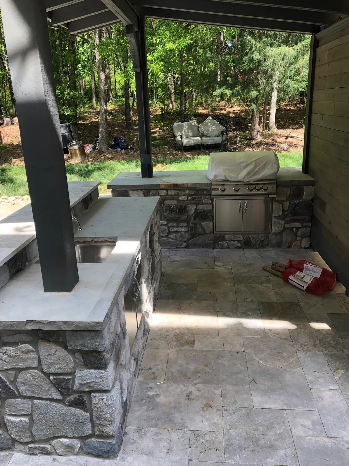 Outdoor kitchen in Charlotte, NC, view 2