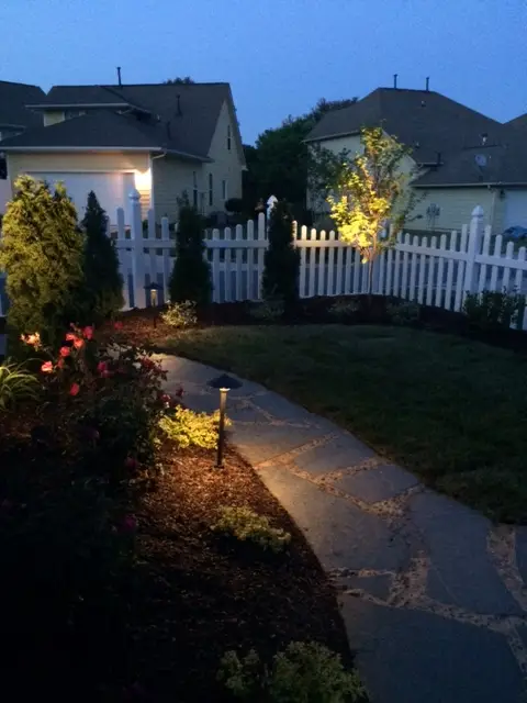 Outdoor lighting 01 near Charlotte, NC built by Aqua Pools & Outdoor Living