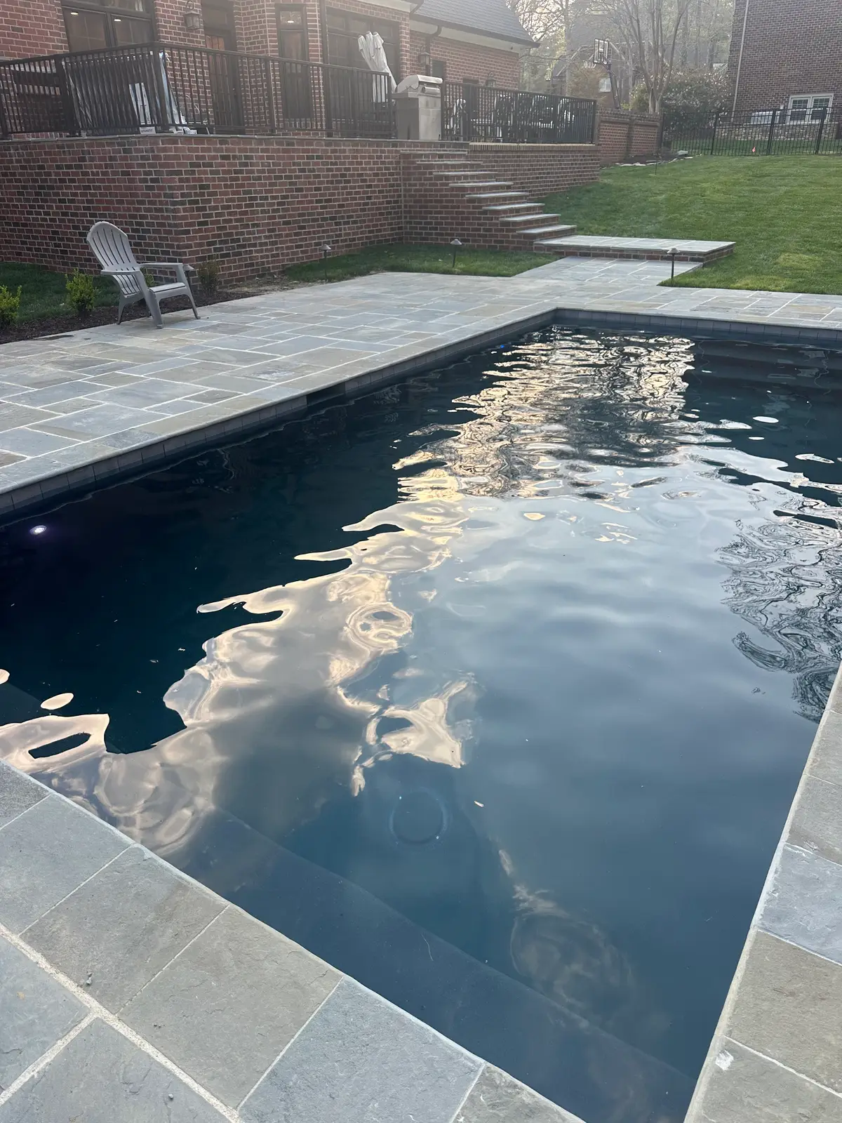 Plunge pool in Weddington, NC, view 2