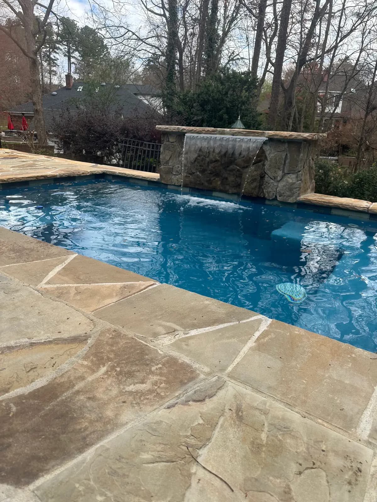 Plunge pool with a spa in Concord, NC, view 9