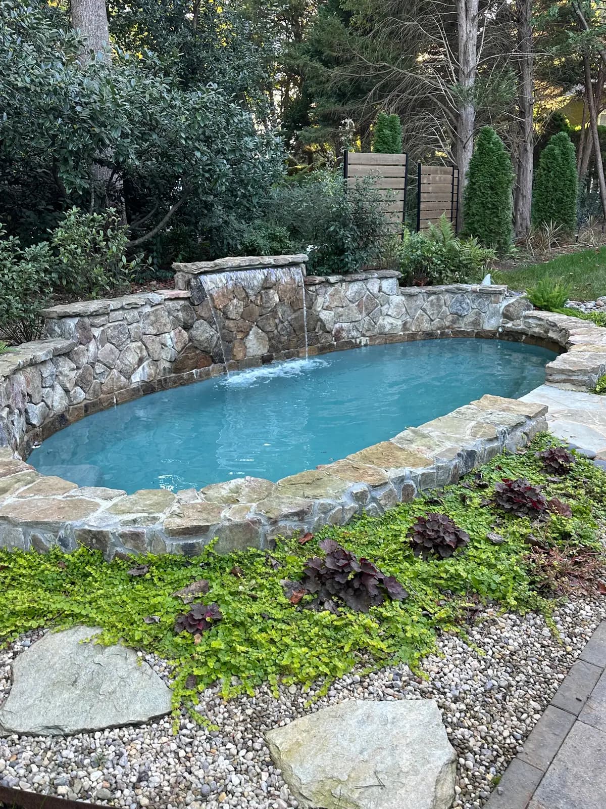 Plunge pool in Lake Wylie, SC, view 3