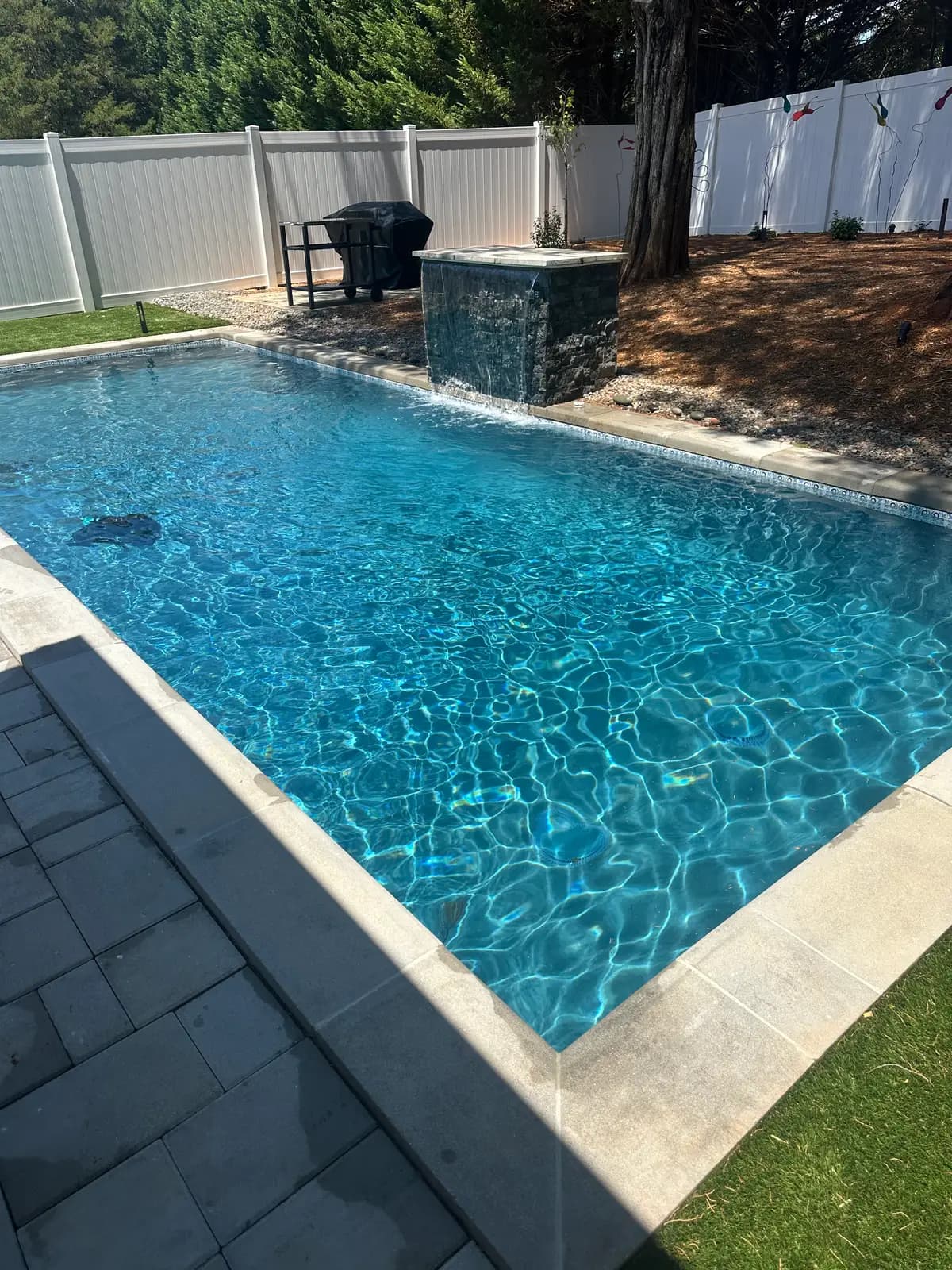 Plunge pool in Lake Norman, NC built by Aqua Pools & Outdoor Living