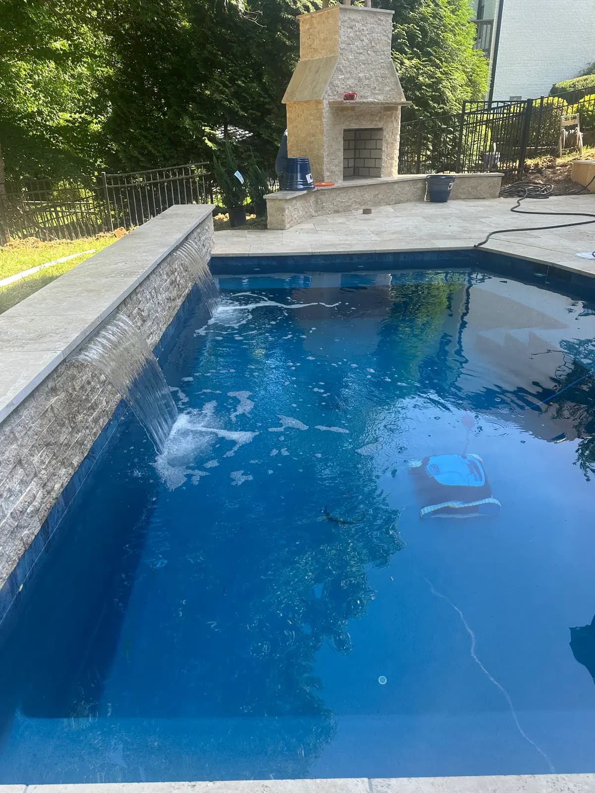 Plunge pool in Huntersville, NC, view 3