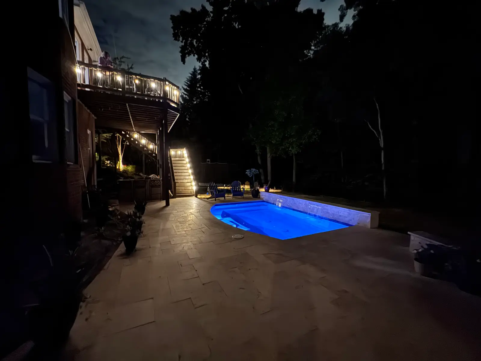 Plunge pool in Huntersville, NC, view 7