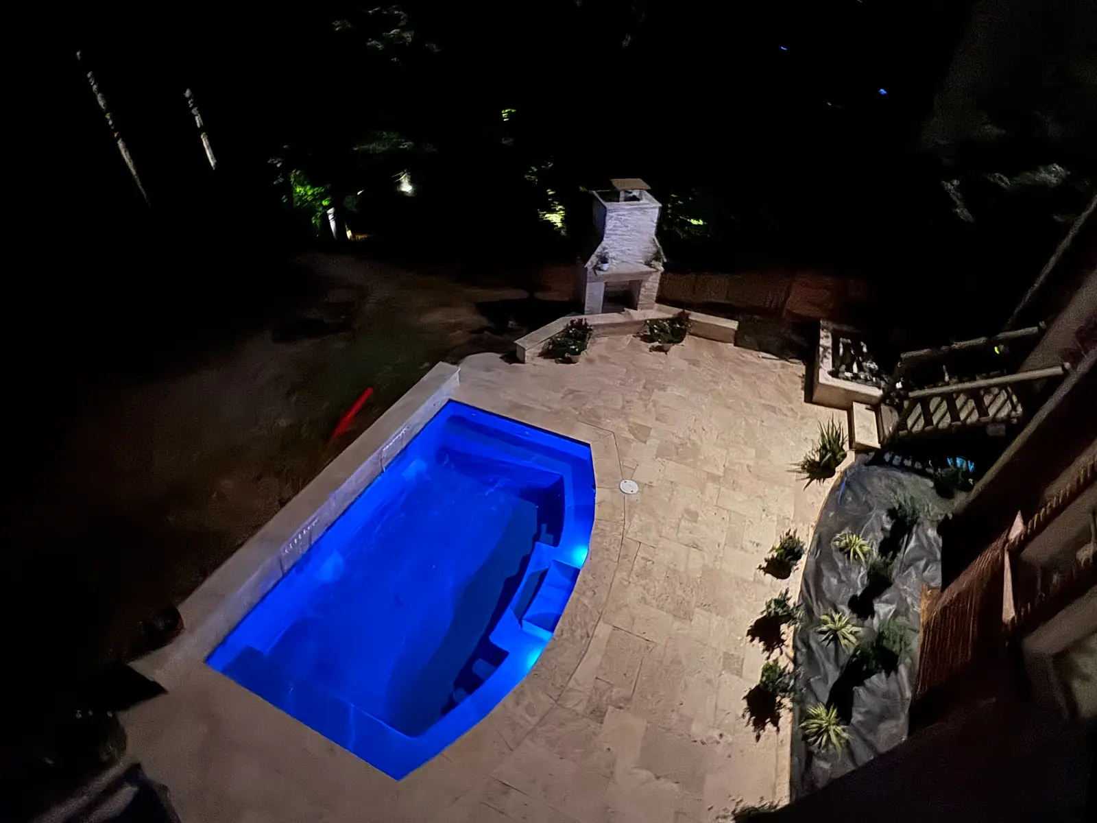 Plunge pool in Huntersville, NC, view 8