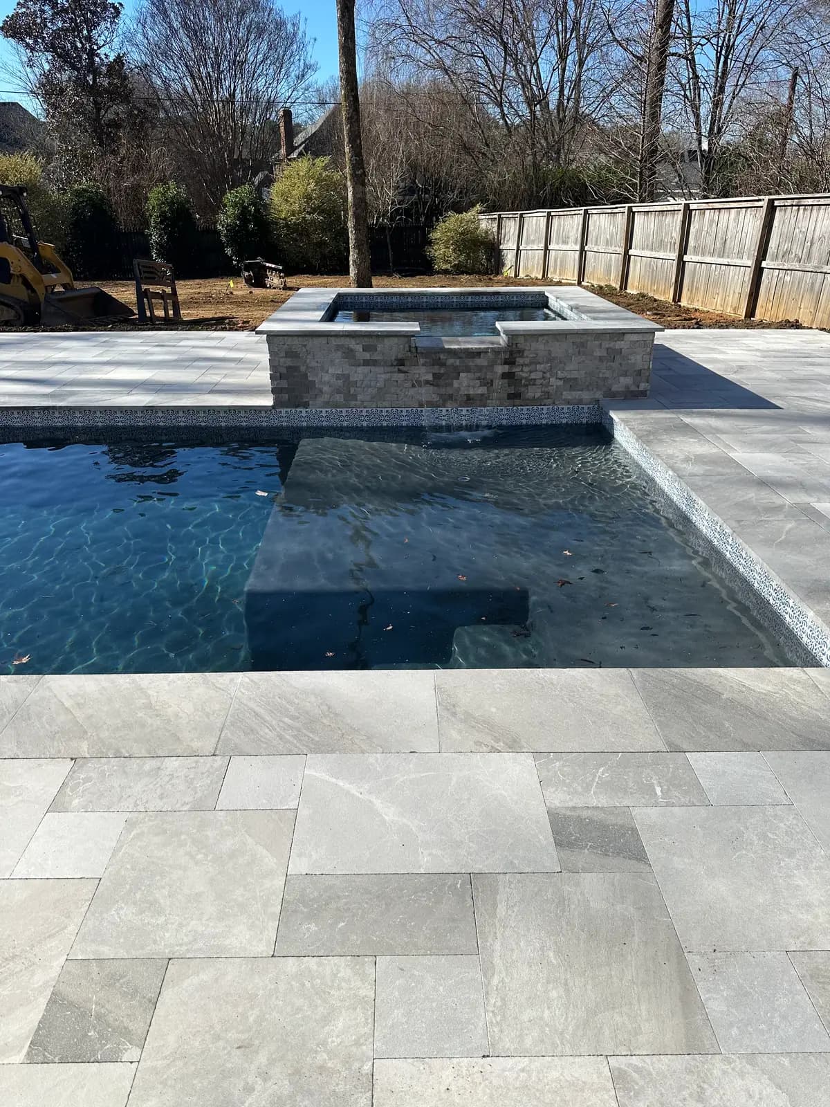 Gunite pool and spa in Charlotte, NC, view 7
