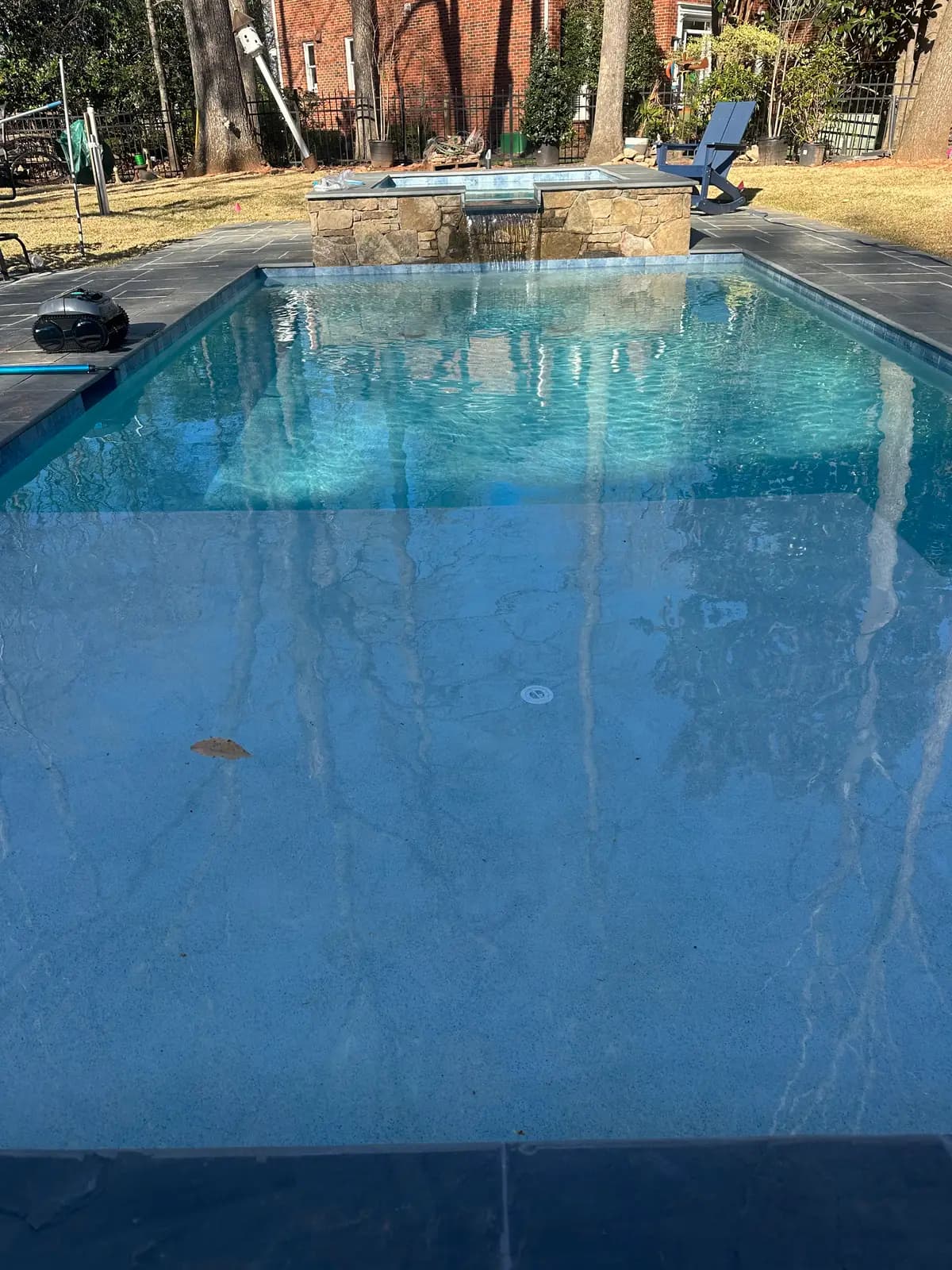 Gunite pool and spa in SouthPark, NC, view 7