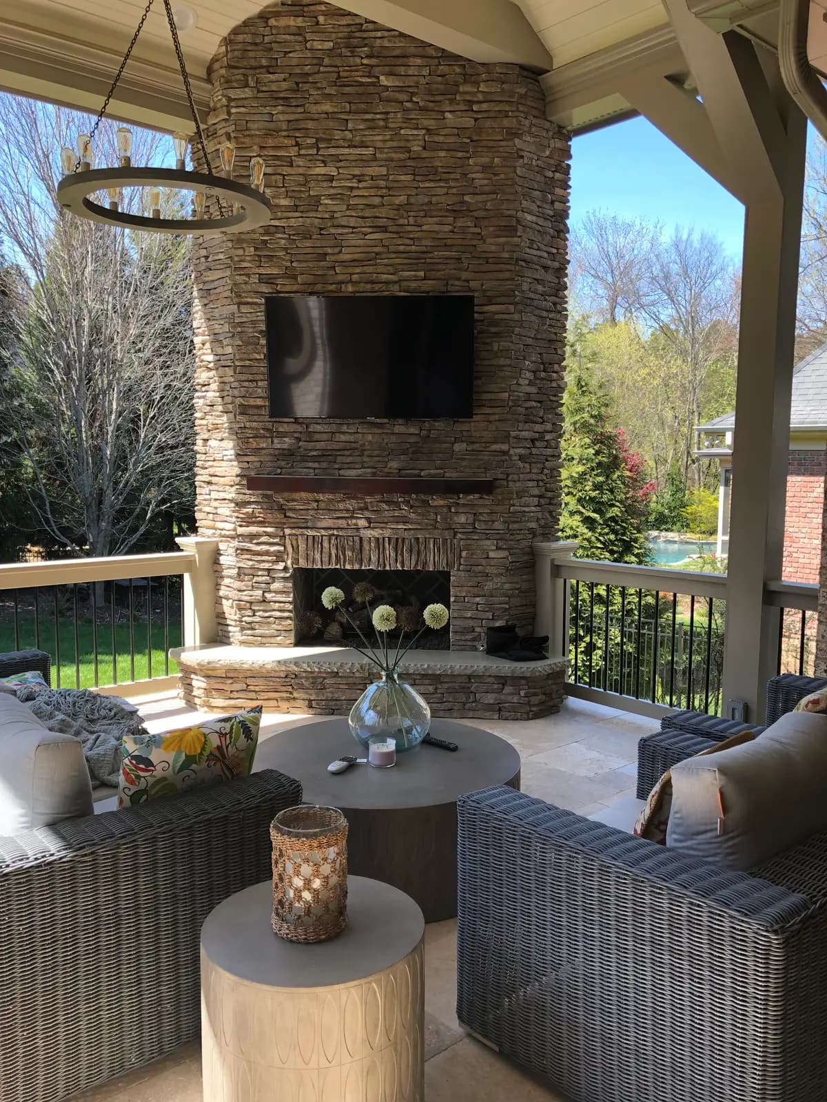 Covered outdoor room in Charlotte, NC, view 4
