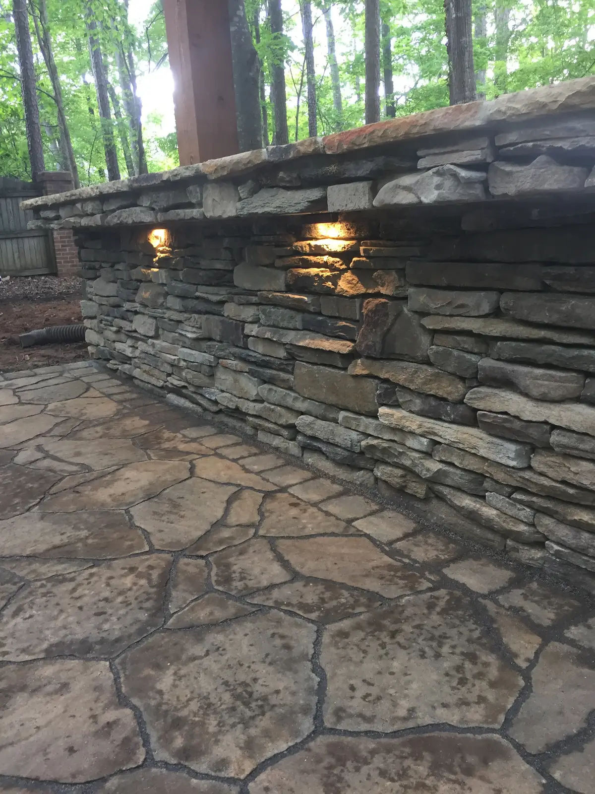 Covered outdoor room with outdoor lighting in Charlotte, NC, view 4